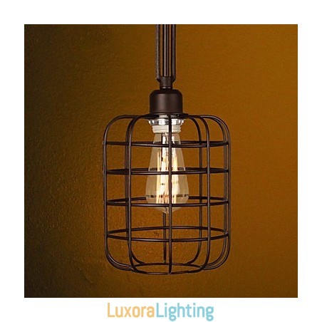 Designer Touch Decorative Retro Mini Style Painting Metal Pendant Light