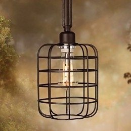 Designer Touch Decorative Retro Mini Style Painting Metal Pendant Light