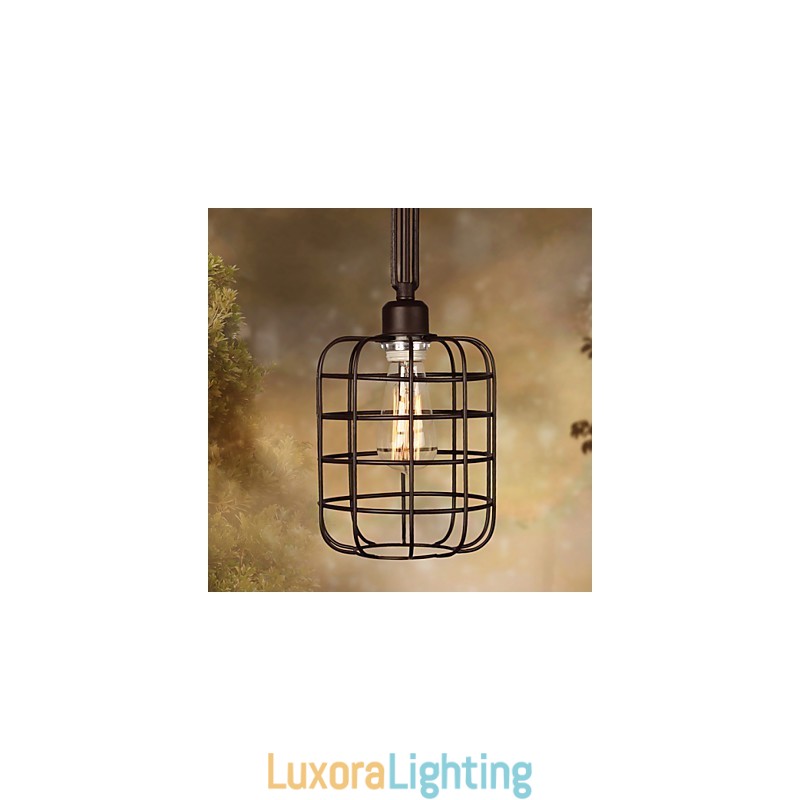 Designer Touch Decorative Retro Mini Style Painting Metal Pendant Light