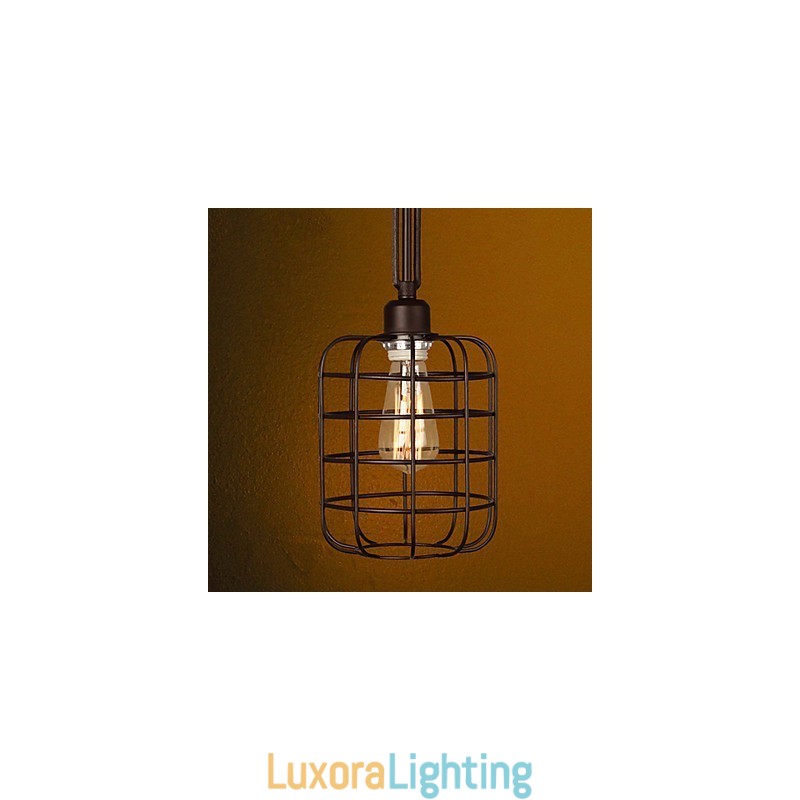 Designer Touch Decorative Retro Mini Style Painting Metal Pendant Light