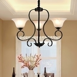 Designer Touch Decorative 3 Lights Retro Chandelier Country Metal