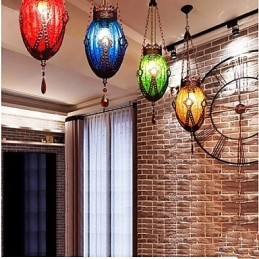 Designer Touch Decorative Coffee Deck One Retro Single Chandelier Pastoral Industrial