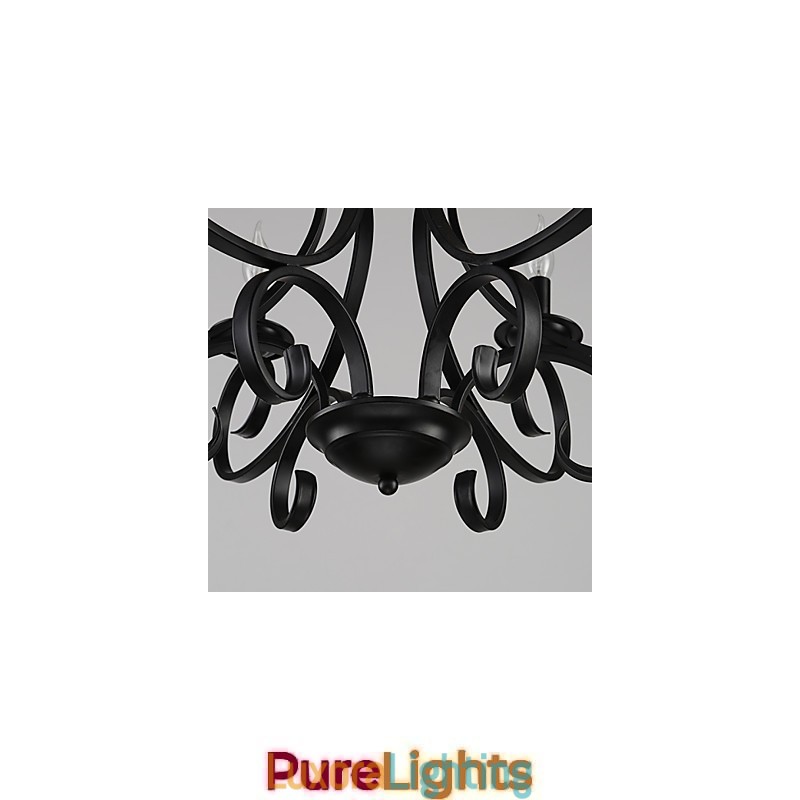 Designer Touch Decorative 3 Lights Retro Chandelier Country Metal