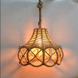 Designer Touch Decorative American Country Vintage Iron Chandelier Industrial Hemp