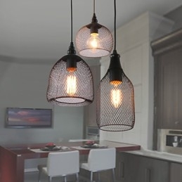 Designer Touch Decorative Pendant Lights Mini Style Rustic Lodge Retro Country Garage Metal
