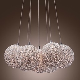 Designer Touch Decorative Comtemporary Aluminum Pendant Light with 7 Lights