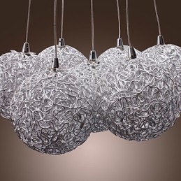 Designer Touch Decorative Comtemporary Aluminum Pendant Light with 7 Lights