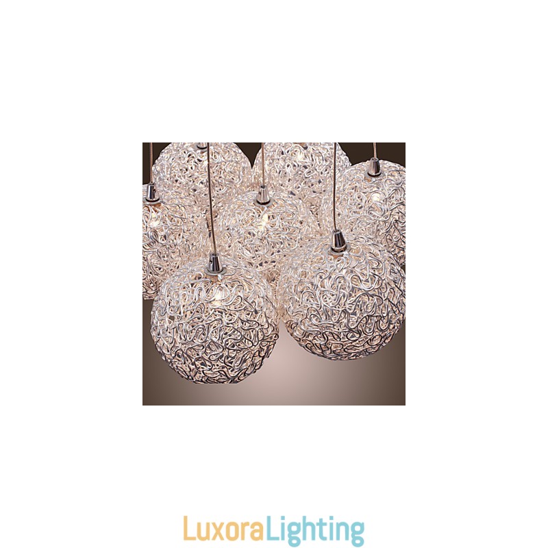 Designer Touch Decorative Comtemporary Aluminum Pendant Light with 7 Lights