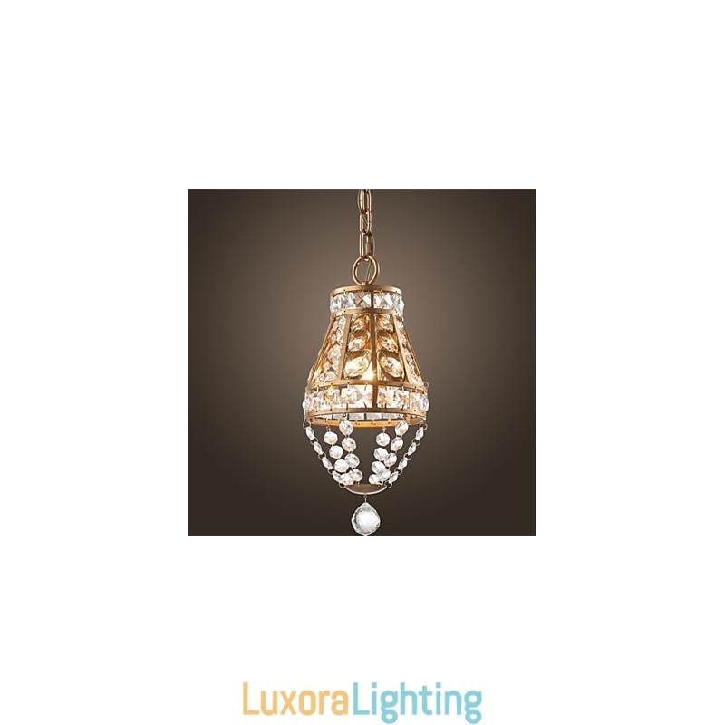 Designer Touch Decorative American Country Crystal Chandelier Retro porch Art Chandelier