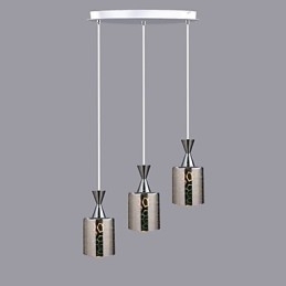 Designer Touch Decorative Dream laser Engraving Chrome Plated lamp 3 Disc