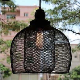 Designer Touch Decorative American Retro Birdcage Shape Iron Art Chandelier