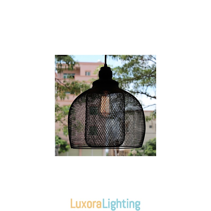 Designer Touch Decorative American Retro Birdcage Shape Iron Art Chandelier