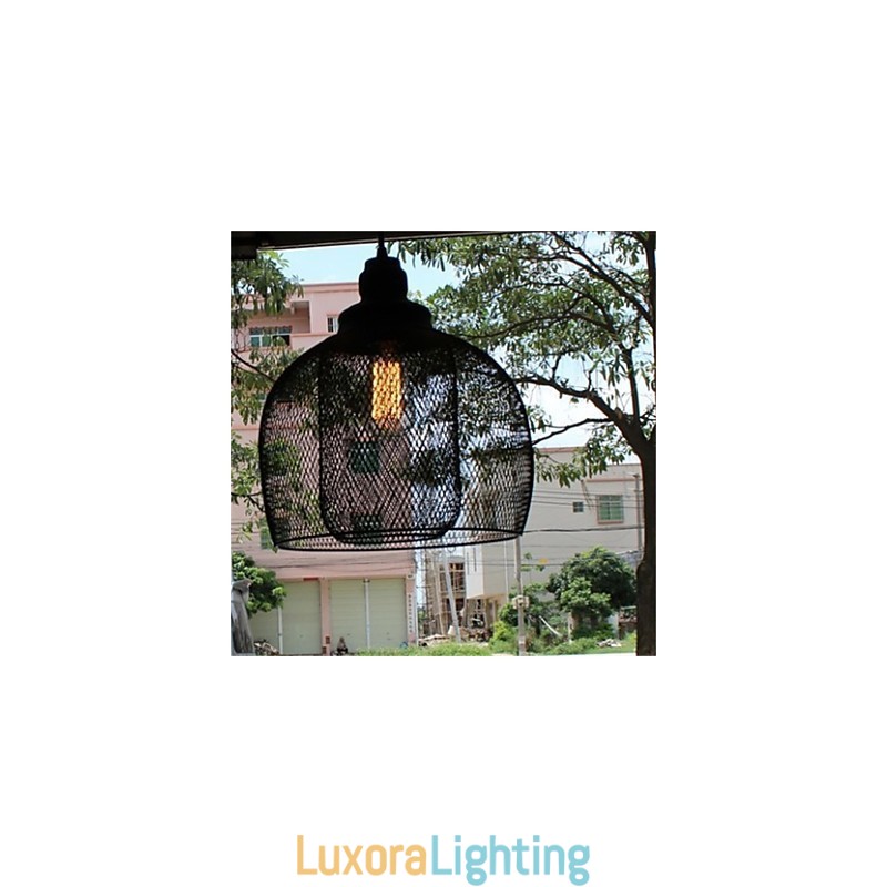 Designer Touch Decorative American Retro Birdcage Shape Iron Art Chandelier