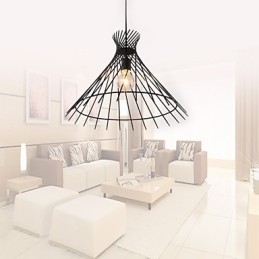 Designer Touch Decorative Chandelier Pendant Light Mini Style Rustic Lodge Retro Garage Metal