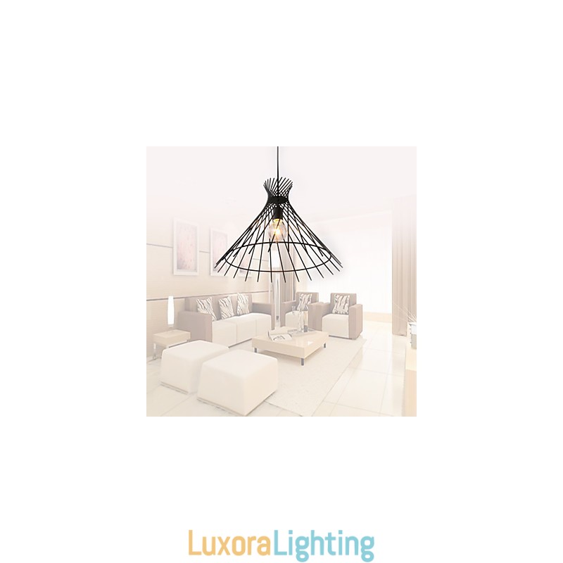 Designer Touch Decorative Chandelier Pendant Light Mini Style Rustic Lodge Retro Garage Metal