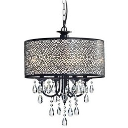 Designer Touch Decorative Traditional Classic Crystal Painting Metal Chandelier