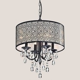 Designer Touch Decorative Traditional Classic Crystal Painting Metal Chandelier