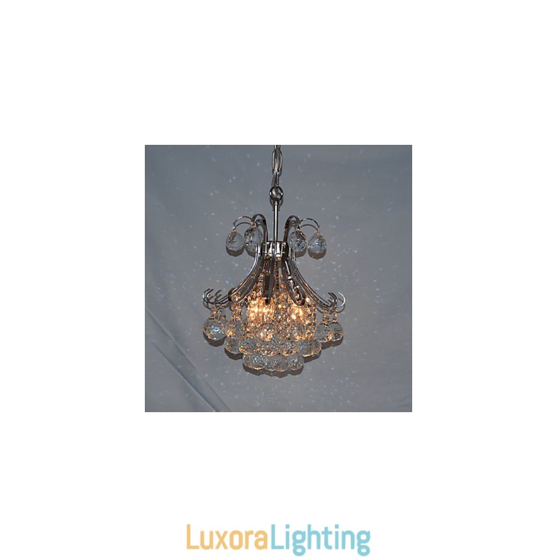 Designer Touch Decorative Modern Contemporary Crystal Mini Style Electroplated Chandelier Pendant Light