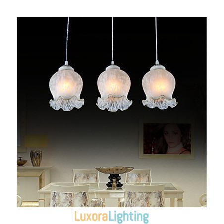 Designer Touch Decorative Pendant White Three Lights European Retro Classic