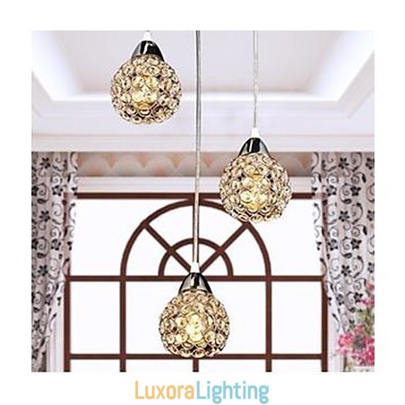 Designer Touch Decorative K9 Crystal Small Meals Chandelier