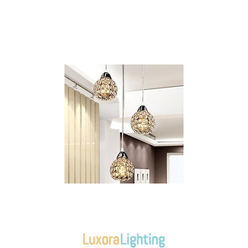 Designer Touch Decorative K9 Crystal Small Meals Chandelier