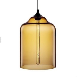 Designer Touch Decorative Retro Creative Single Head Glass Pendant Lamp Cafe In The Goldfish Bowl
