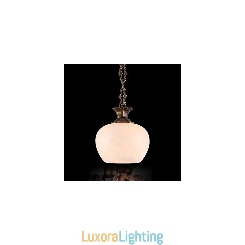 Designer Touch Decorative The Spanish Marble Copper Single Chandelier lighting