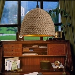 Designer Touch Decorative Vintage Wrought Iron Chandelier Creative Industrial Hemp