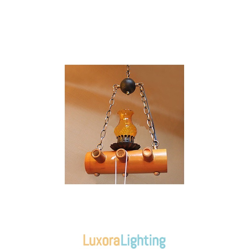 Designer Touch Decorative American Country Antique Bamboo Single Head Chandelier