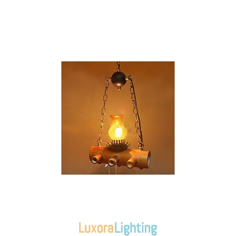 Designer Touch Decorative American Country Antique Bamboo Single Head Chandelier