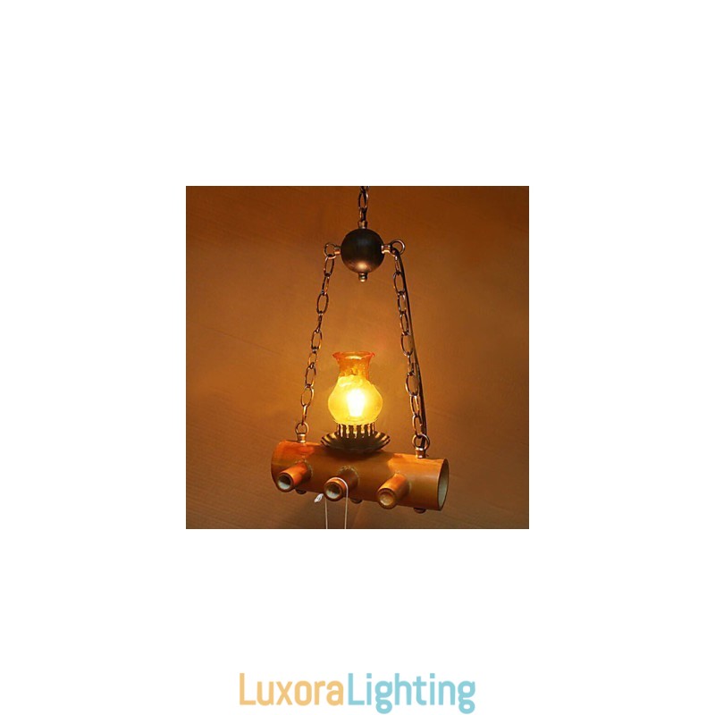 Designer Touch Decorative American Country Antique Bamboo Single Head Chandelier