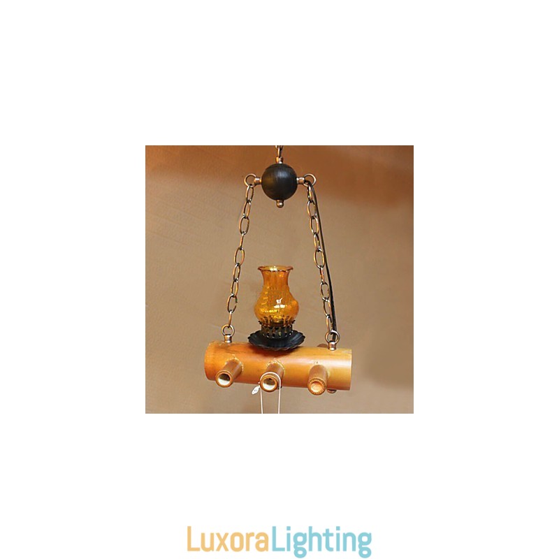 Designer Touch Decorative American Country Antique Bamboo Single Head Chandelier