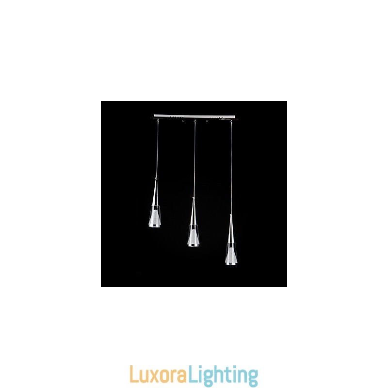 Designer Touch Decorative 3 Lights Pendant Light Modern Contemporary Metal