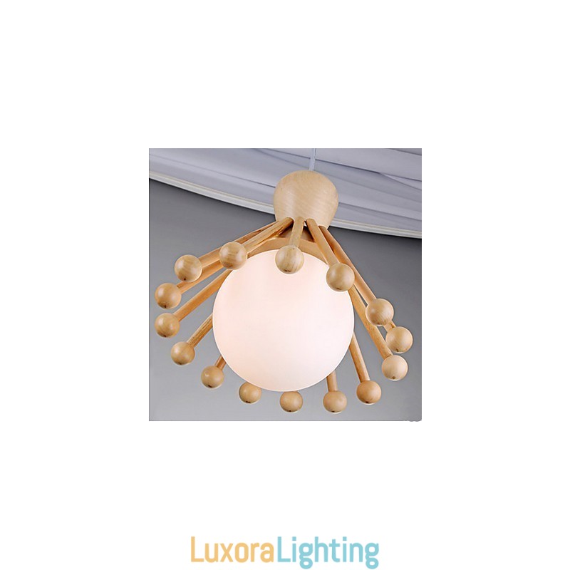 Designer Touch Decorative Garden Wooden Chandelier Simple Nordic Wood Chandelier