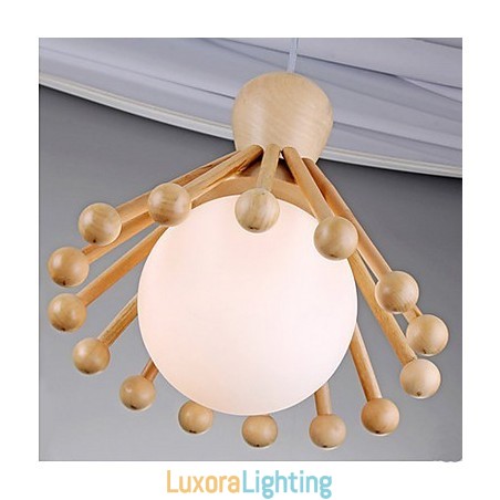 Designer Touch Decorative Garden Wooden Chandelier Simple Nordic Wood Chandelier
