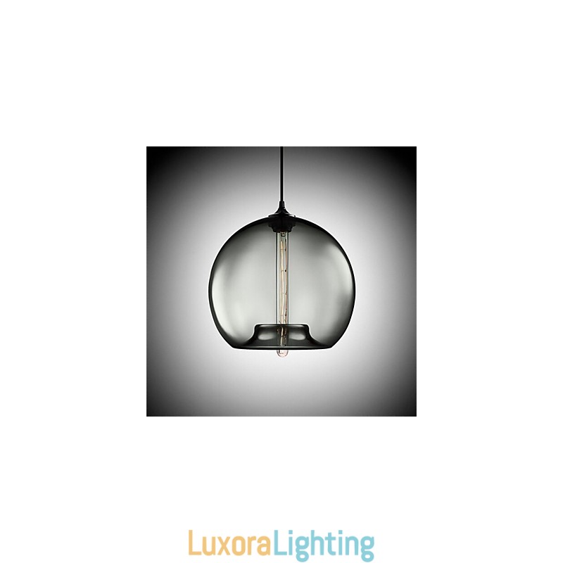 Designer Touch Decorative Retro Creative Single Head Glass Pendant Lamp Cafe In The Goldfish Bowl