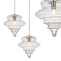 Designer Touch Decorative Pendant Lamp 1 Light Modern SimplicityColorless Clear Glass