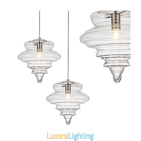 Designer Touch Decorative Pendant Lamp 1 Light Modern SimplicityColorless Clear Glass