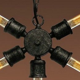 Designer Touch Decorative Retro Painting Metal Pendant Light