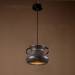 Designer Touch Decorative Personality Retro Ceramic Hanging Teahouse Chandelier lamp