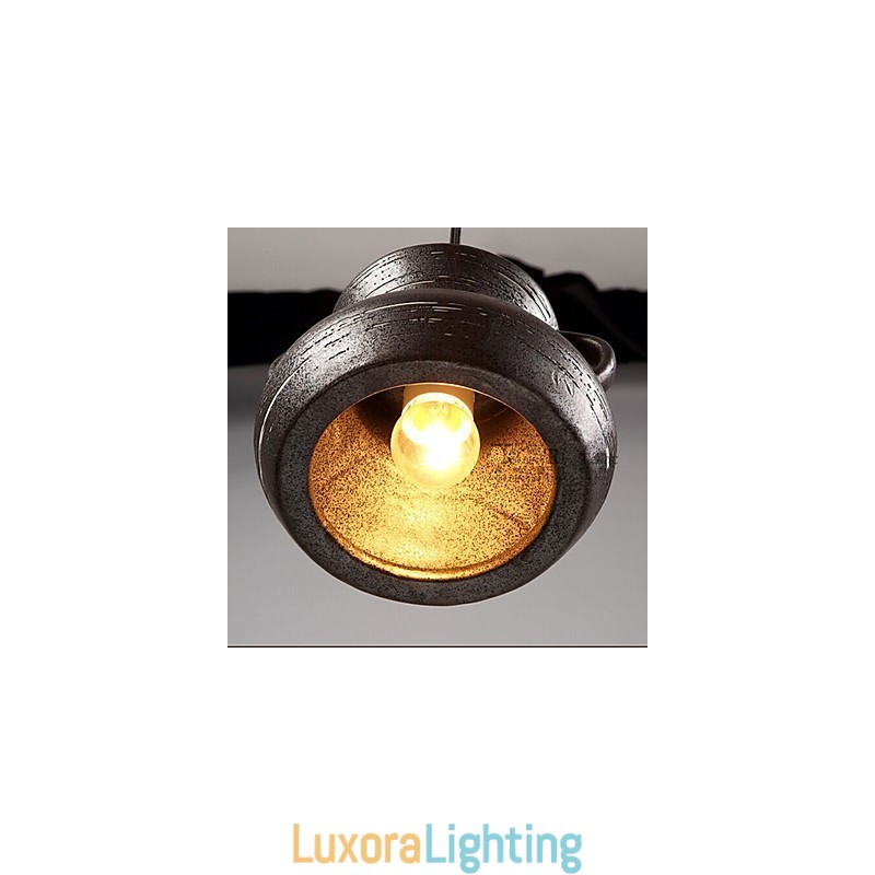 Designer Touch Decorative Personality Retro Ceramic Hanging Teahouse Chandelier lamp