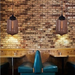 Designer Touch Decorative Modern Glass Pendant Light in Transparent Bottle Design