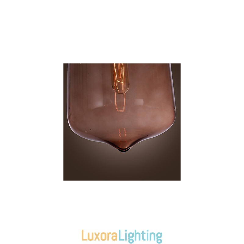 Designer Touch Decorative Modern Glass Pendant Light in Transparent Bottle Design