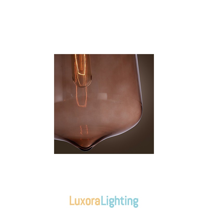 Designer Touch Decorative Modern Glass Pendant Light in Transparent Bottle Design