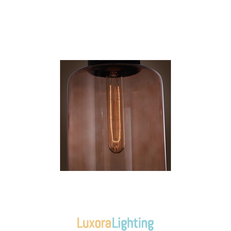 Designer Touch Decorative Modern Glass Pendant Light in Transparent Bottle Design