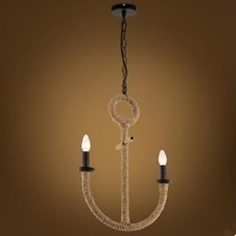 Designer Touch Decorative American Rural Water Restoring Ancient Ways Of Anchor Rope Chandelier