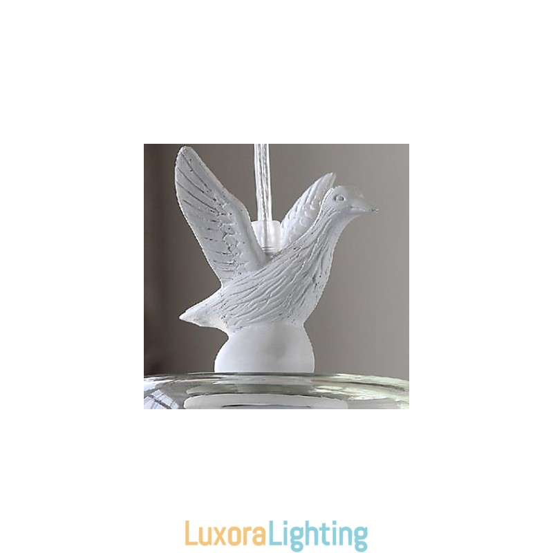 Designer Touch Decorative Single Head Ducklings Birds Glass Chandelier Meals Chandelier