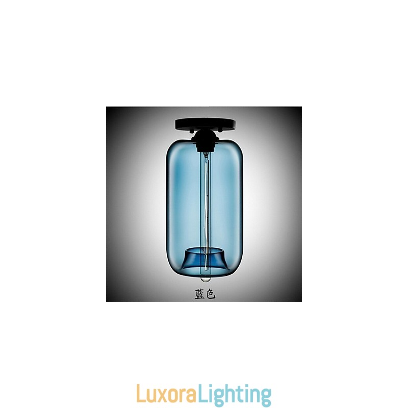 Designer Touch Decorative Retro Creative Single Head Glass Pendant Lamp Cafe In The Goldfish Bowl