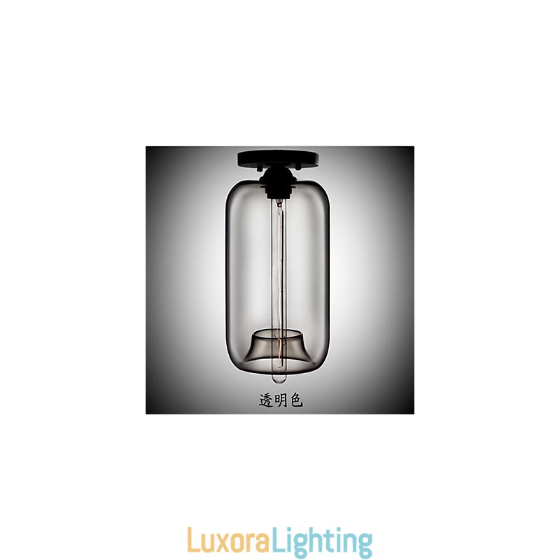 Designer Touch Decorative Retro Creative Single Head Glass Pendant Lamp Cafe In The Goldfish Bowl