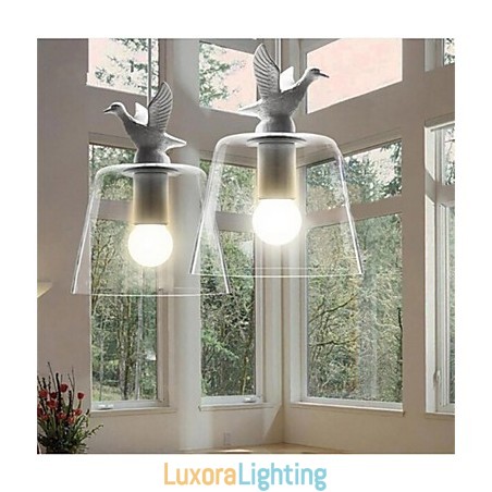 Designer Touch Decorative American Style Retro Creative Single Head Glass lamp the Nordic Cafe